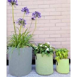 pot en tissu 50 litres gris