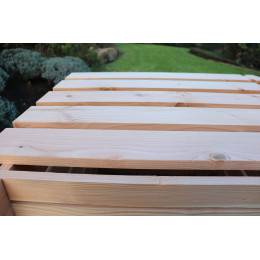 Composteur en bois Douglas 1800 L – 145 x 125 x 105 cm