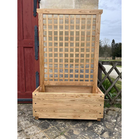 jardinière treillis en bois