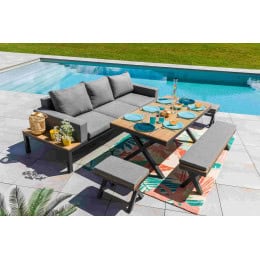 Salon de jardin bas 8 personnes