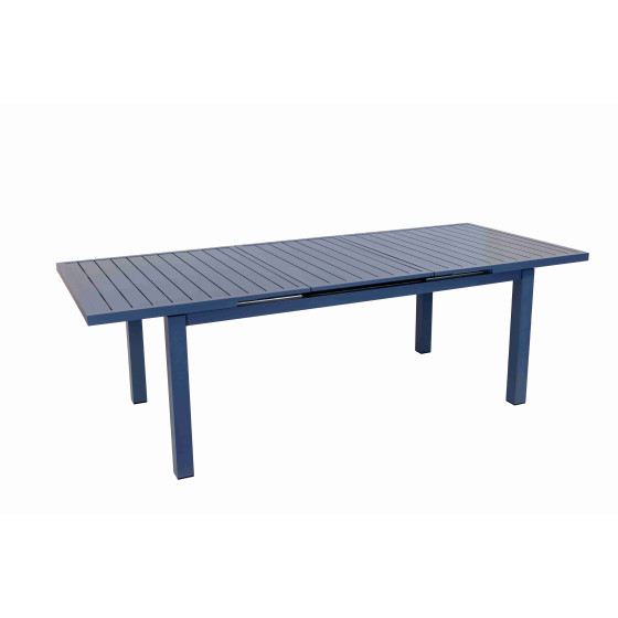 Table de jardin extensible gris bleuté