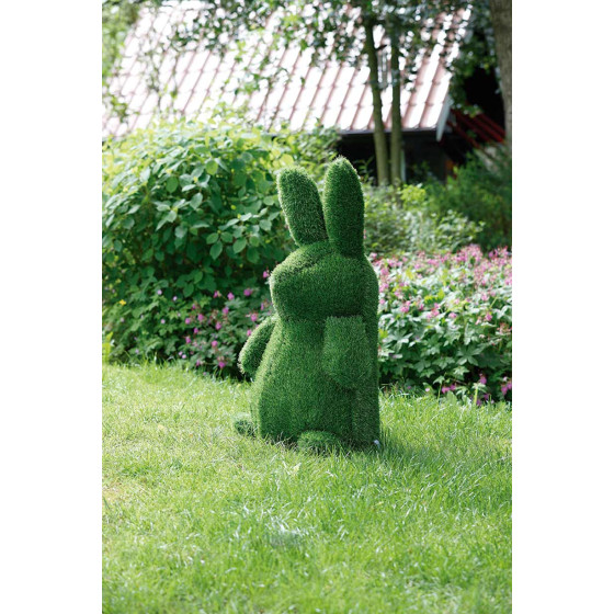 peluche de jardin gazon synthétique lapin