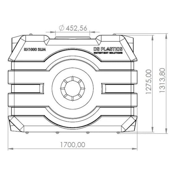 Fosse septique 1000 litres rectangulaire à enterrer