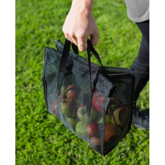 Escabeau de jardin avec sac de récolte