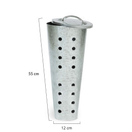 Composteur de jardin en acier à enterrer carré potager
