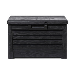 Coffre de rangement extérieur gris en résine 120 L