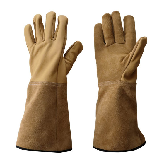 Gants rosiers et petits épineux femme en cuir