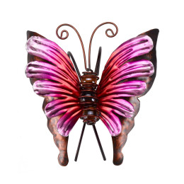 Papillon décoratif en métal bleu