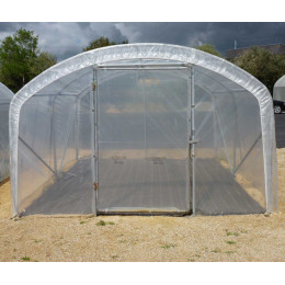 Serre tunnel de jardin pied droit