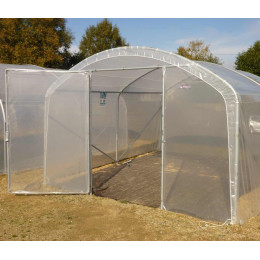 Serre tunnel de jardin pied droit