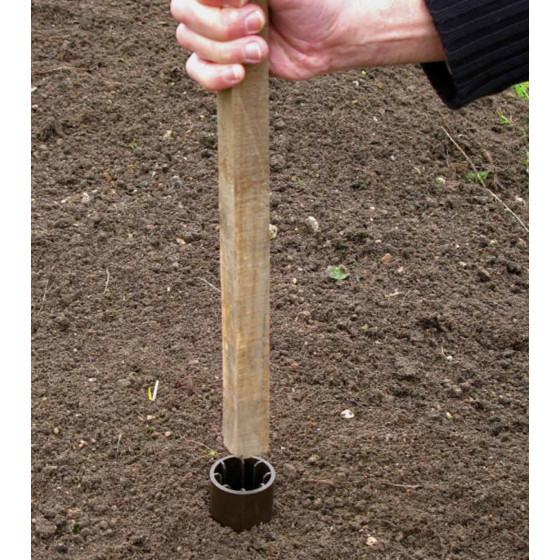 système de fixation ganivelle en chataignier