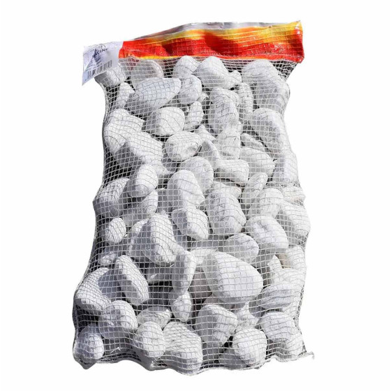 galet en marbre blanc sac de 20 kg