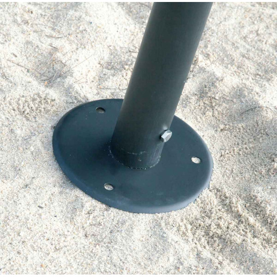 Pied pour tonnelle en acier avec toile