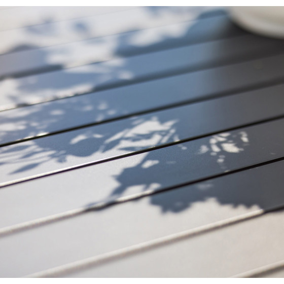table de jardin en aluminium extensible