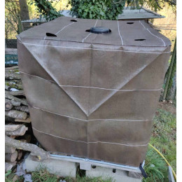 bache cuve 1000 L anti UV et camouflage cuve IBC