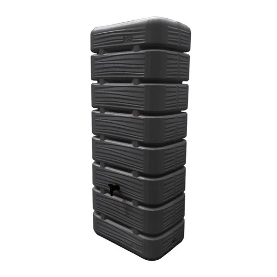 recuperateur d'eau de pluie 320 litres gris anthracite