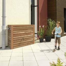 Recuperateur d’eau de pluie 350 litres imitation bois clair