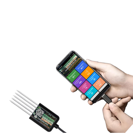 analyseur et testeur de sol npk et ph avec appareil connecte