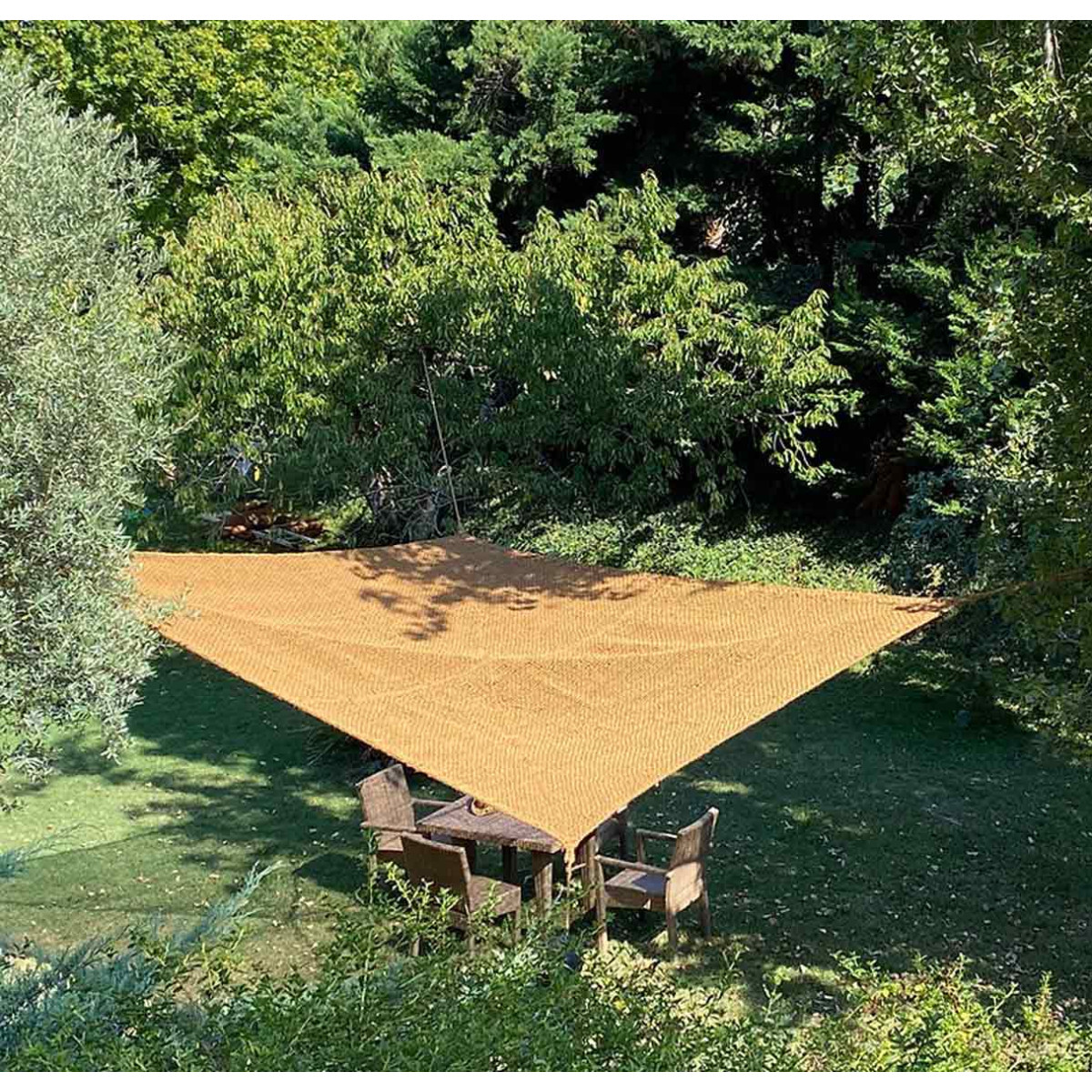 Voile D'ombrage En Fibre De Coco World PLANTIL - Rectangulaire 2x3 M, 60% D'ombre | Naturel, écologique, Pour Terrasse, Jardin