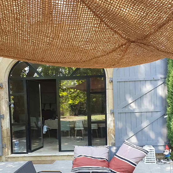voile d'ombrage fibre de coco