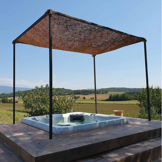 voile d'ombrage a poser sur tonnelle