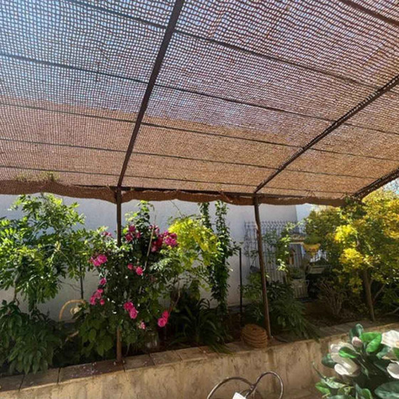 voile ombrage fibre de coco pour pergola tonnelle