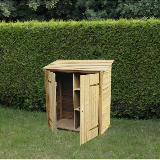 cabane à outils en bois rangement extérieur
