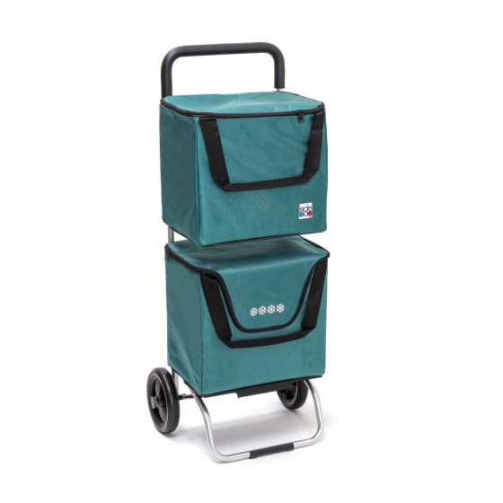 Chariot de course isotherme 2 sacs amovibles