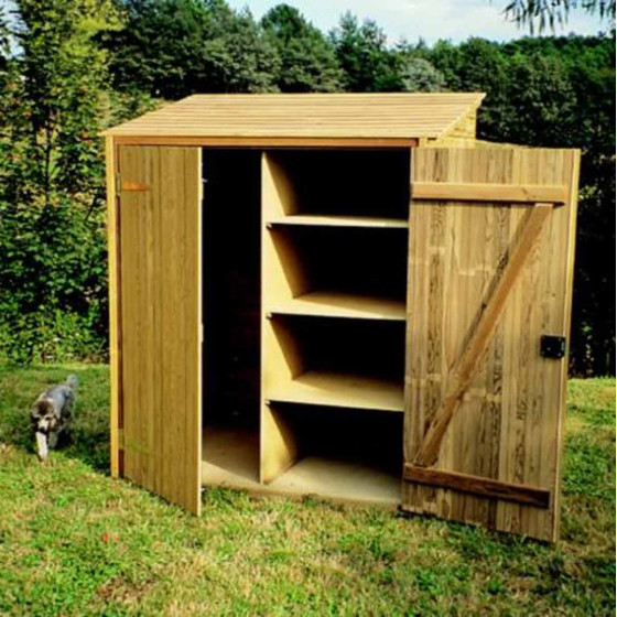 cabane à outils jardin en bois massif