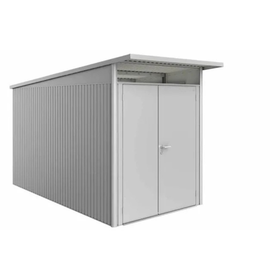 abri de jardin Biohort AvantGarde A4 5,71 m² argent metallique