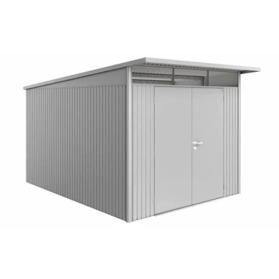 abri de jardin Biohort AvantGarde A8 8,37 m² argent metallique