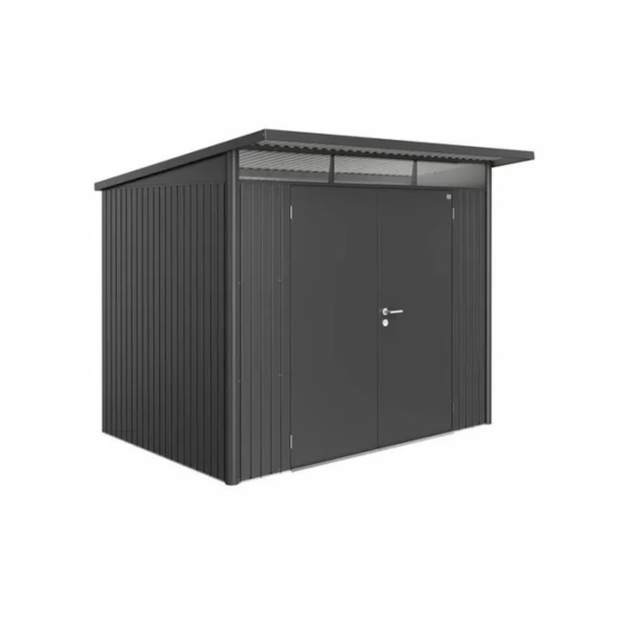 abri de jardin Biohort AvantGarde A5 4,33 m² gris fonce metallique