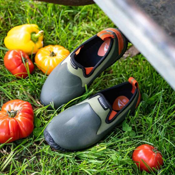 Bottillons de jardin en néoprène orange