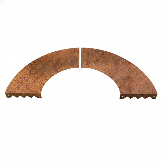 bordure corten en cercle pour arbre