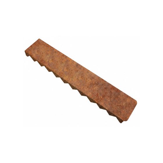 Bordure pour robot tondeuse en acier corten