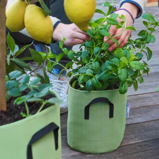 sac de plantation en tissu 10 litres fabrication française