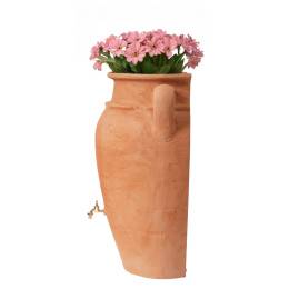Grand Pot De Fleurs Amphore Fonte Blanche H43cm – Décoration Jardin Baroque