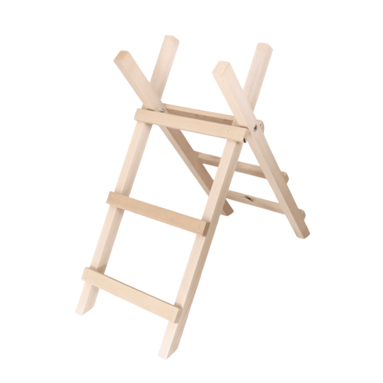 chevalet a buches en bois H 75 cm Fabrication française