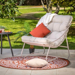 fauteuil de jardin rembourre pour relaxer sur terrasse