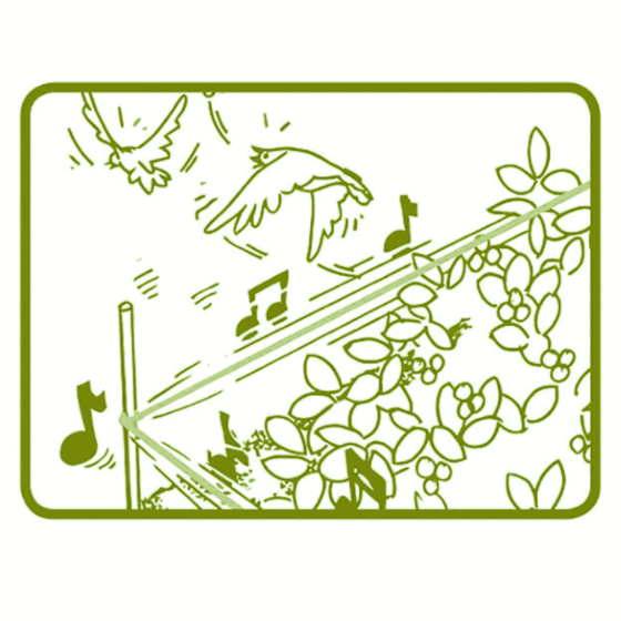 Fil contre les oiseaux vibrant