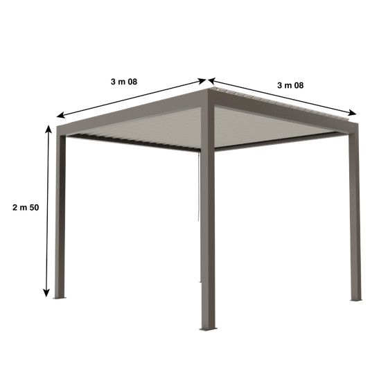 pergola aluminium bioclimatique haut de gamme