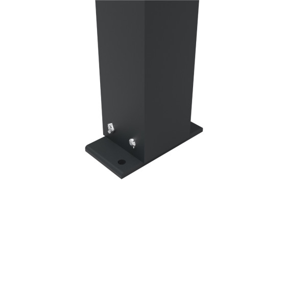 pergola aluminium bioclimatique pied fixation