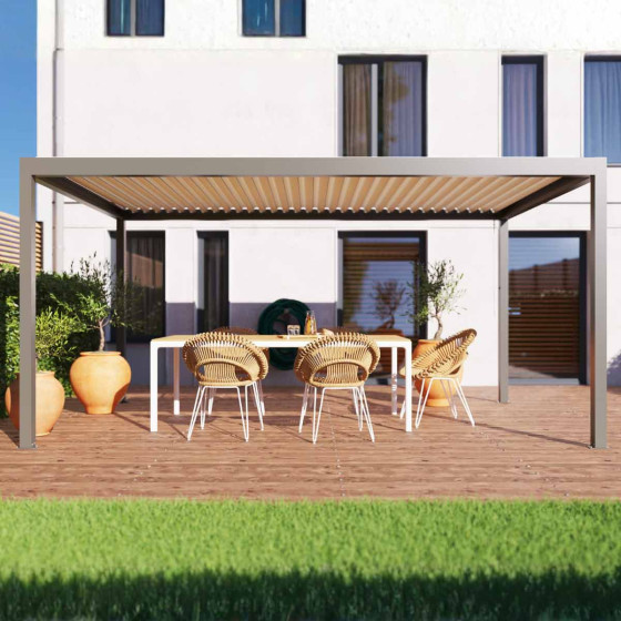 pergola bioclimatique aluminium pour terrasse