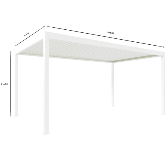 pergola bioclimatique autoportée