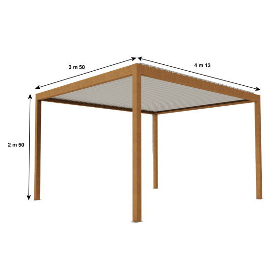 pergola bioclimatique autoportée