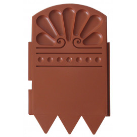 bordurette de jardin marron