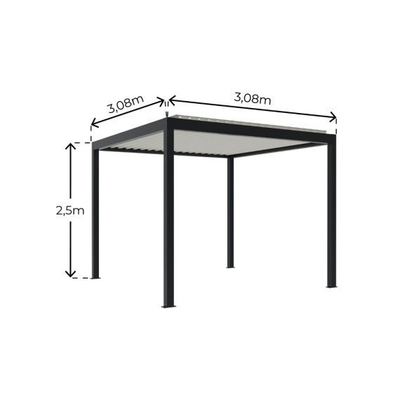 pergola bioclimatique motorisee