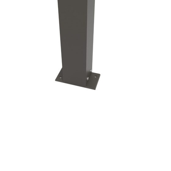 pergola bioclimatique aluminium avec fixation au sol