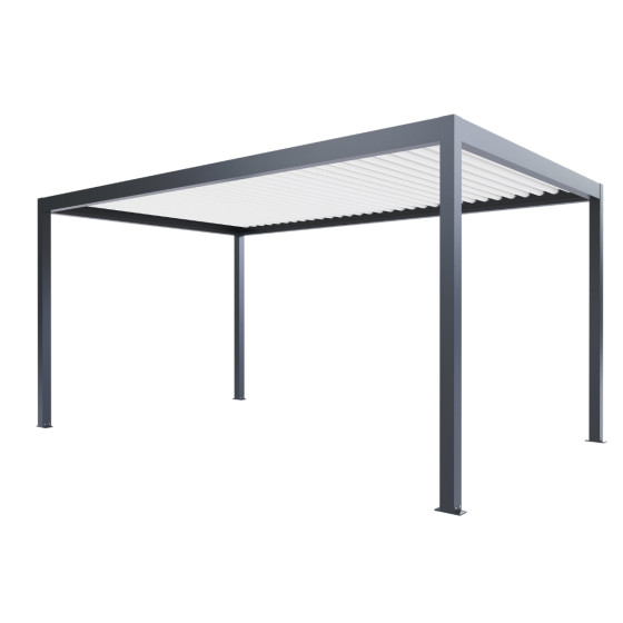 pergola autoportee bioclimatique gris