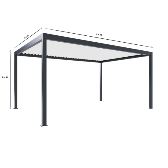 pergola bioclimatique autoportée